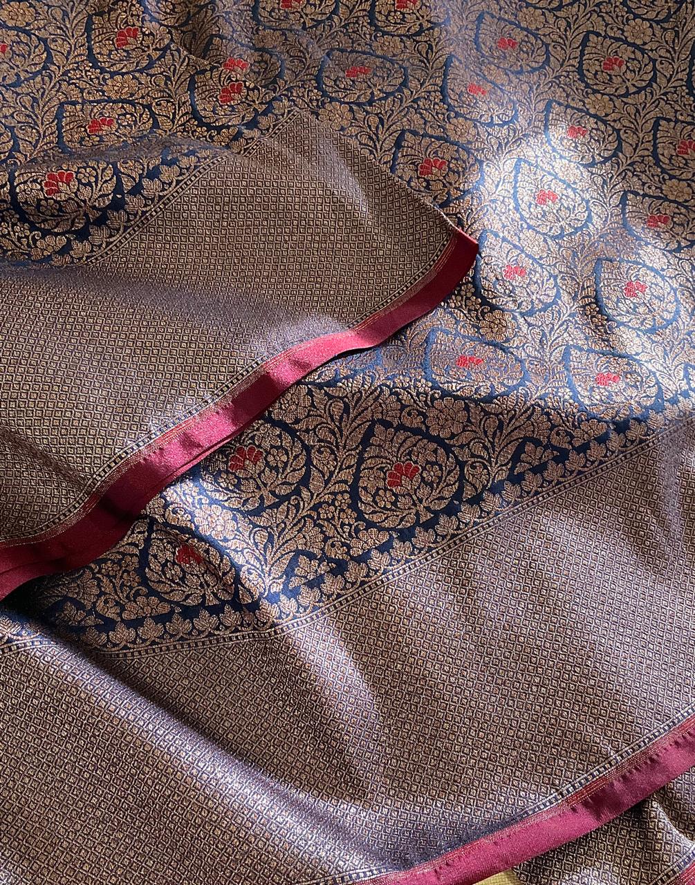 Banarasi Semi Silk Saree | Studio Ribbons