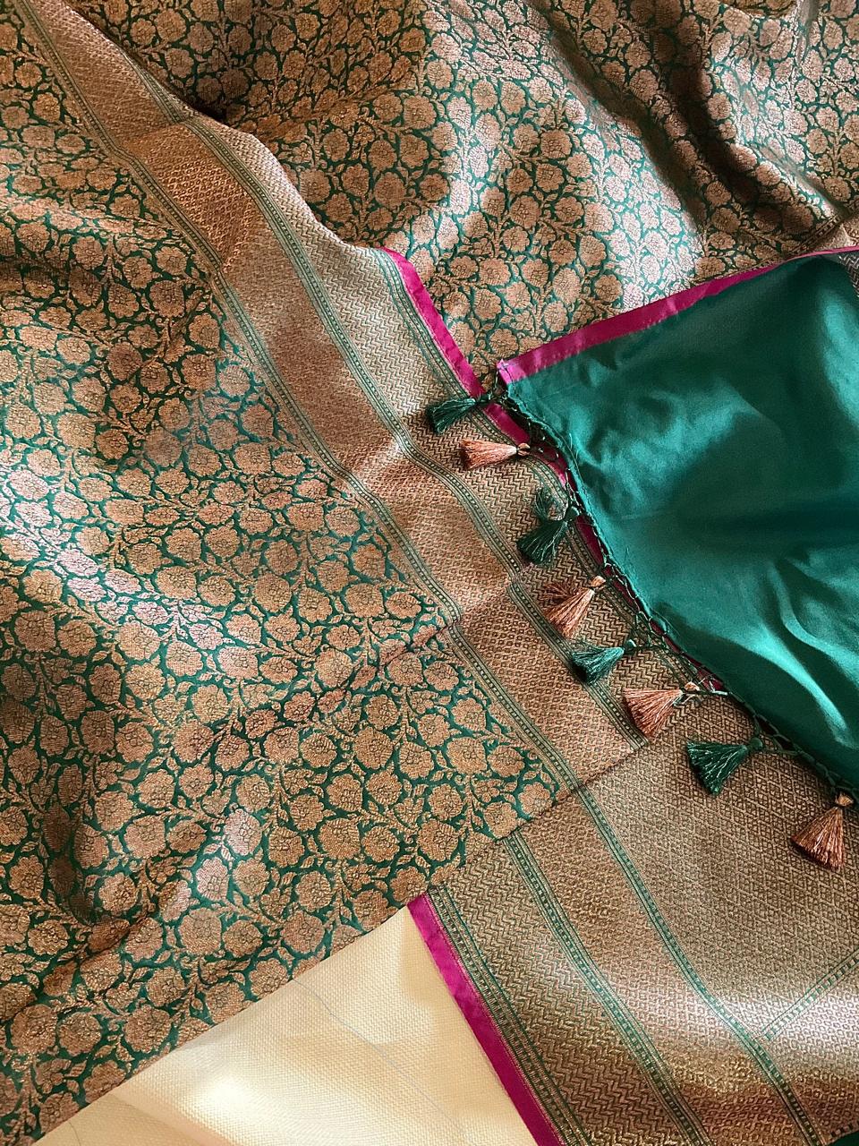 Banarasi Semi Silk Saree | Studio Ribbons