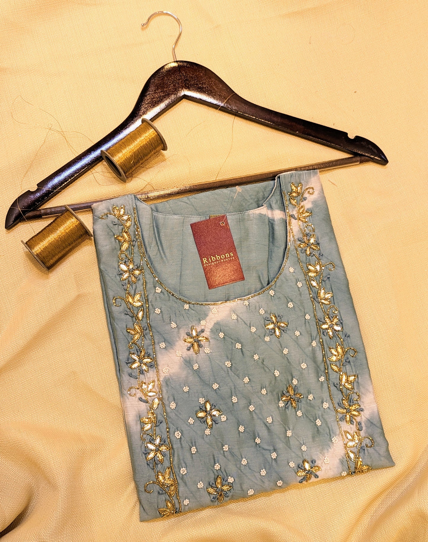 Semi Silk Ready-to-Wear Kurta – Elegant & Comfortable Ethnic Wear | Studio Ribbons