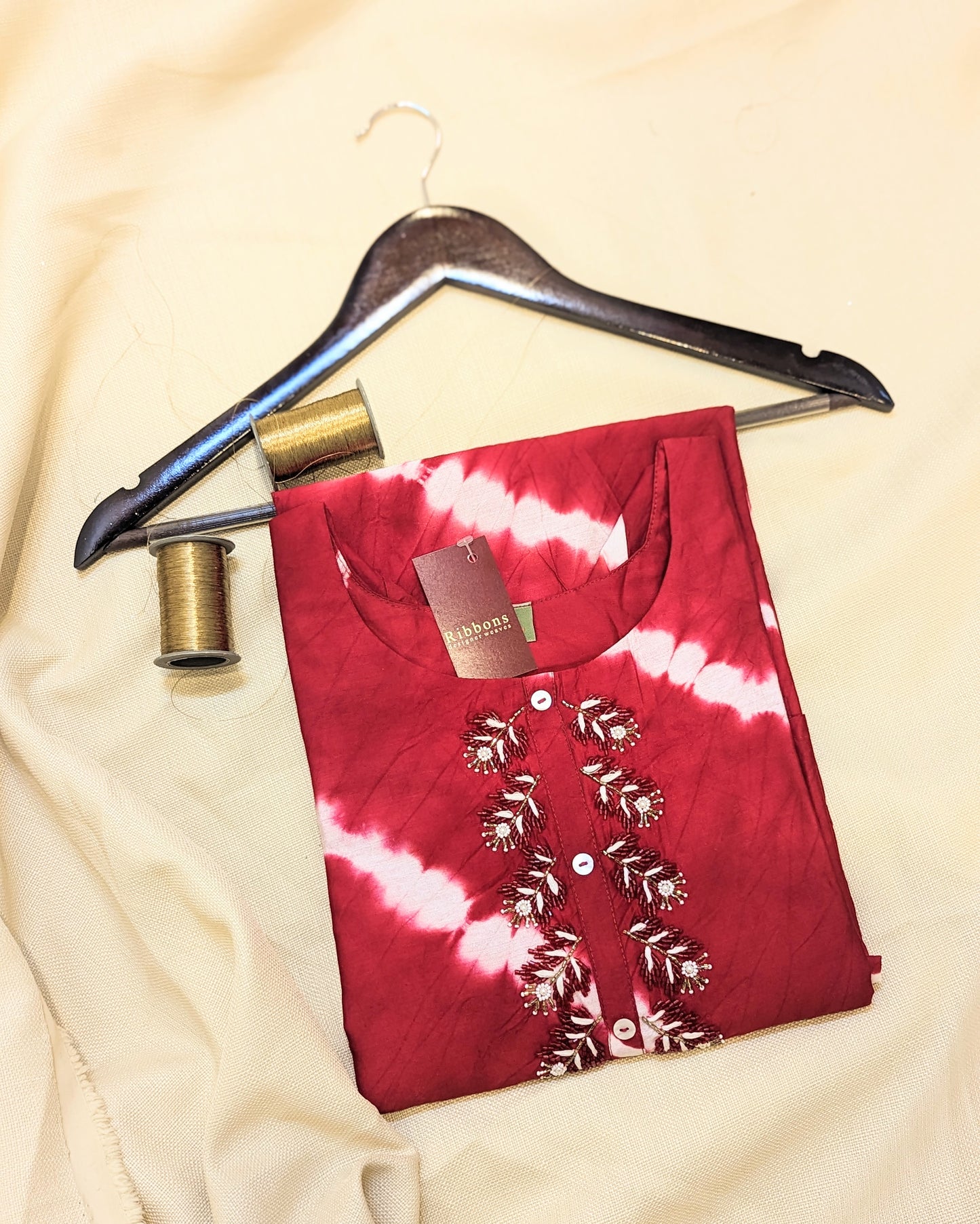 Semi Silk Ready-to-Wear Kurta – Elegant & Comfortable Ethnic Wear | Studio Ribbons