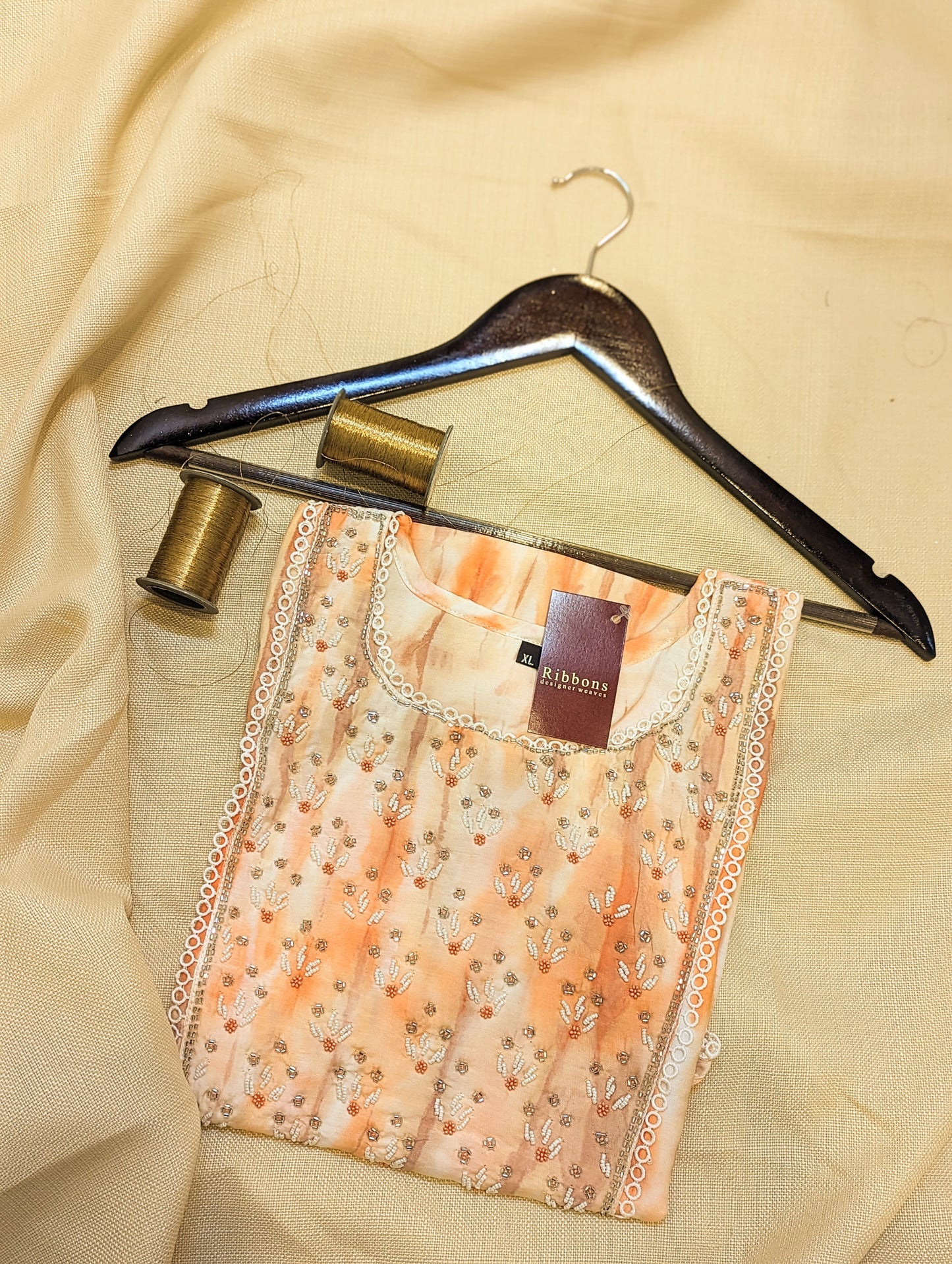 Semi Silk Ready-to-Wear Kurta – Elegant & Comfortable Ethnic Wear | Studio Ribbons