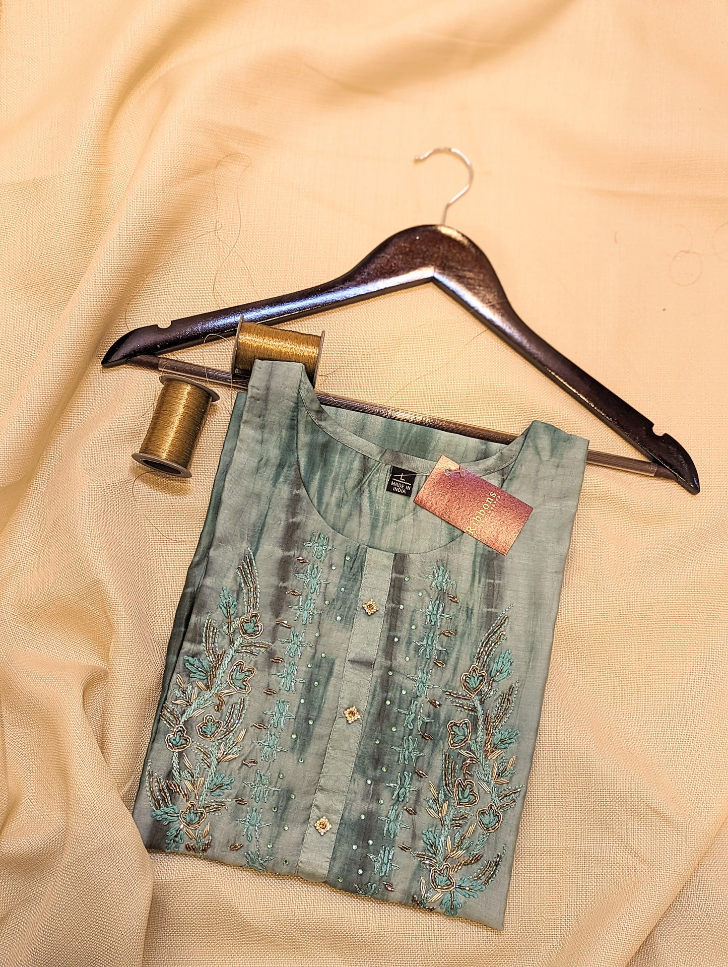 Semi Silk Ready-to-Wear Kurta – Elegant & Comfortable Ethnic Wear | Studio Ribbons