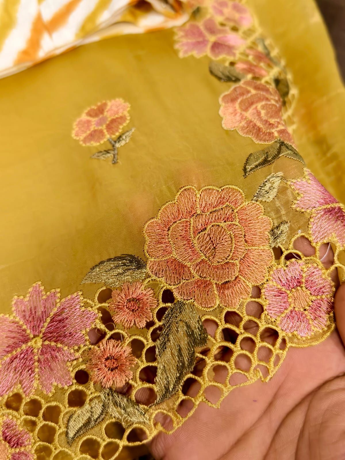 Cutwork Saree