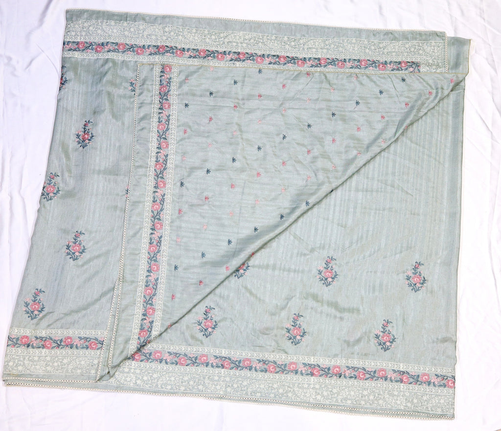 Embroidery Semi Silk Saree