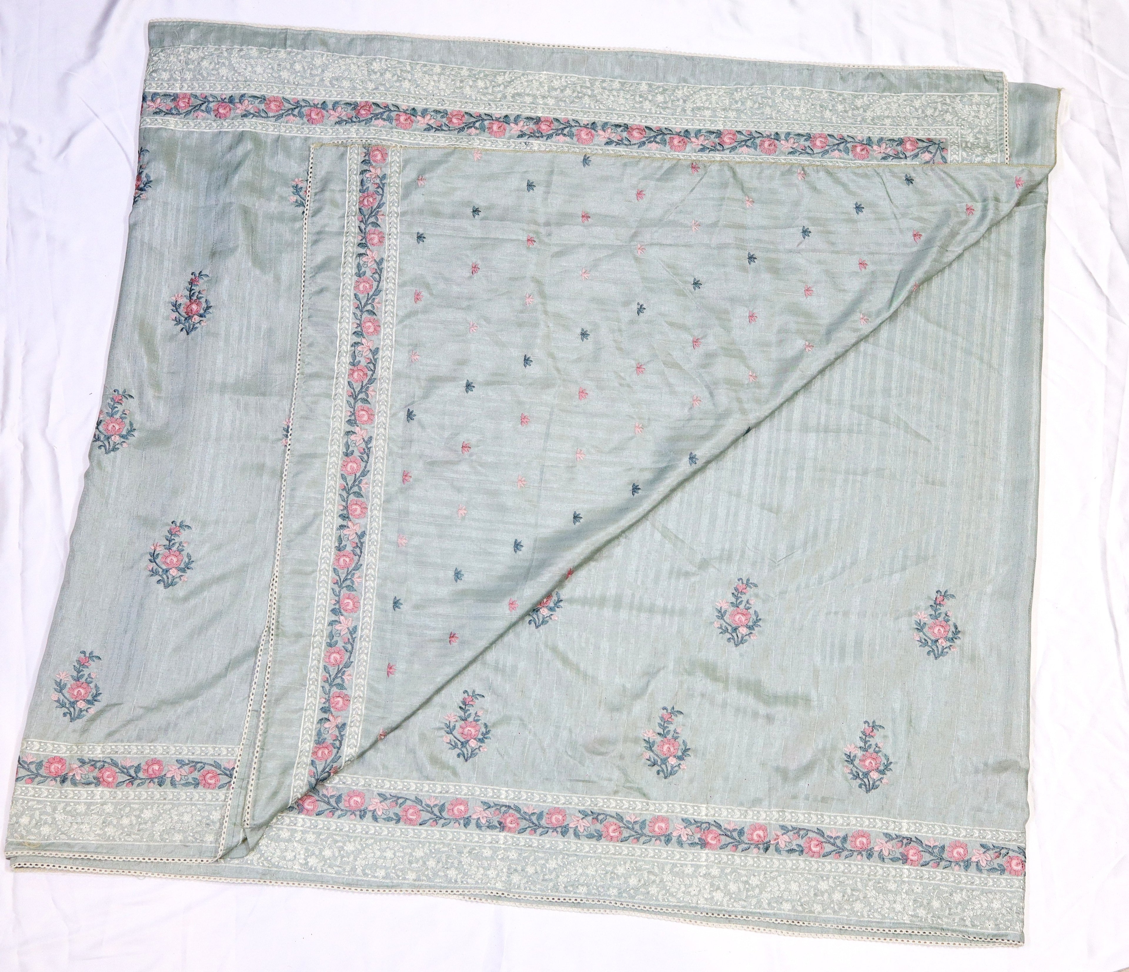Embroidery Semi Silk Saree