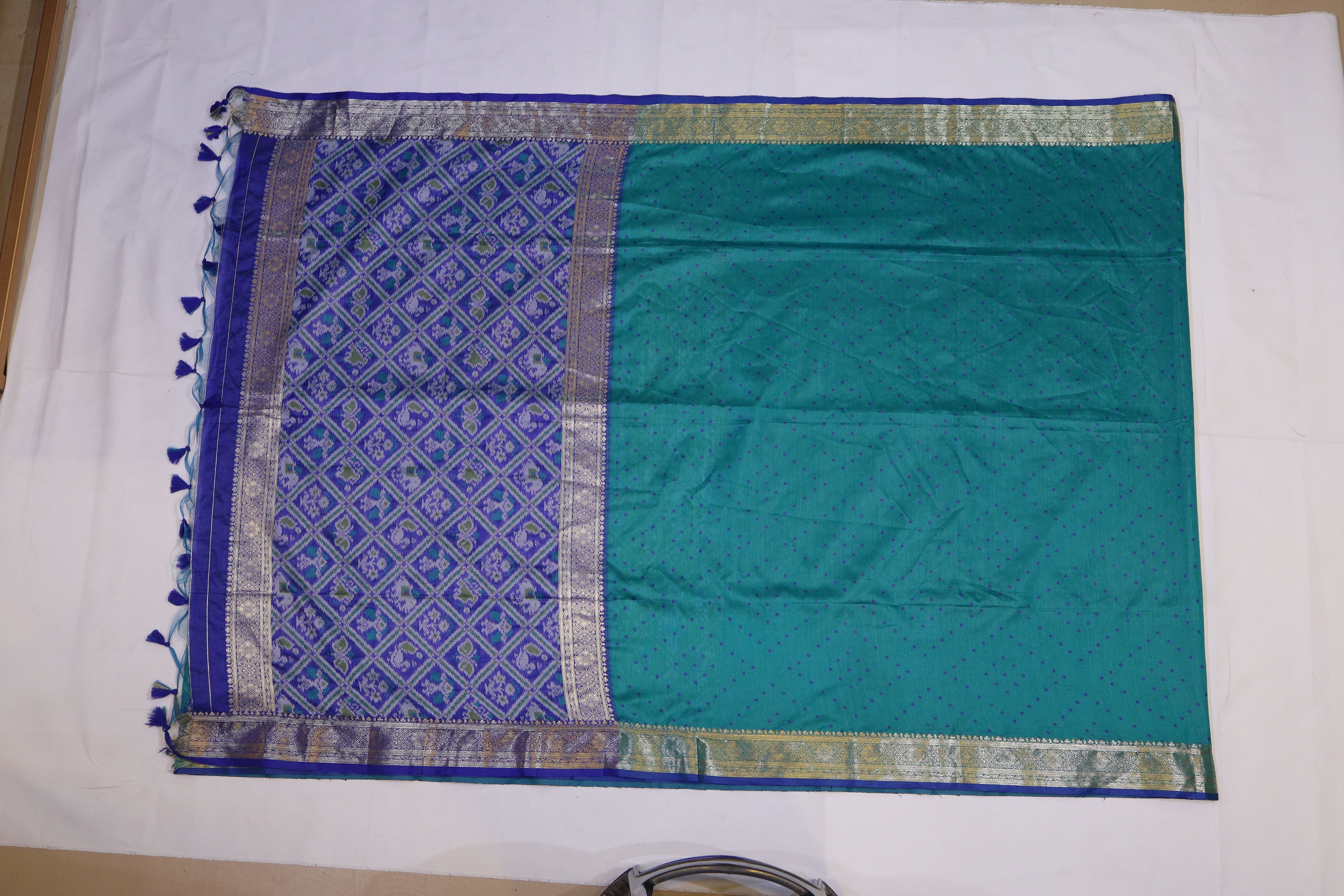 Patola Weave Semi Silk Saree