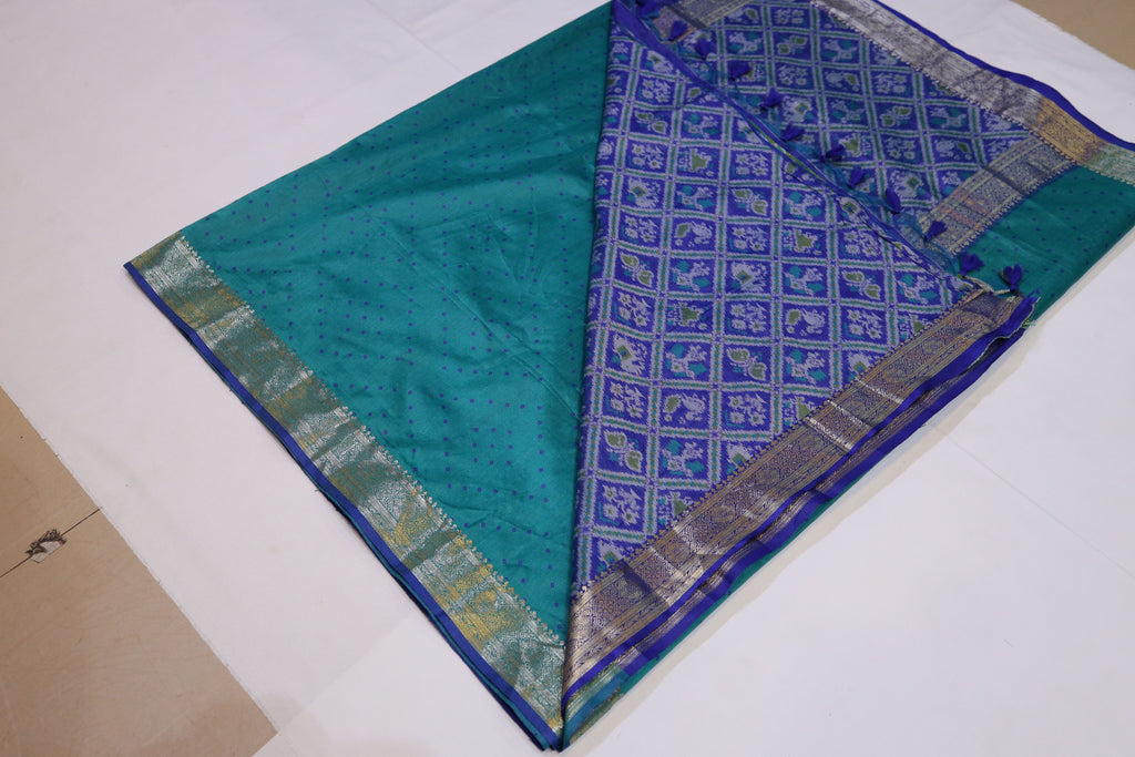 Patola Weave Semi Silk Saree