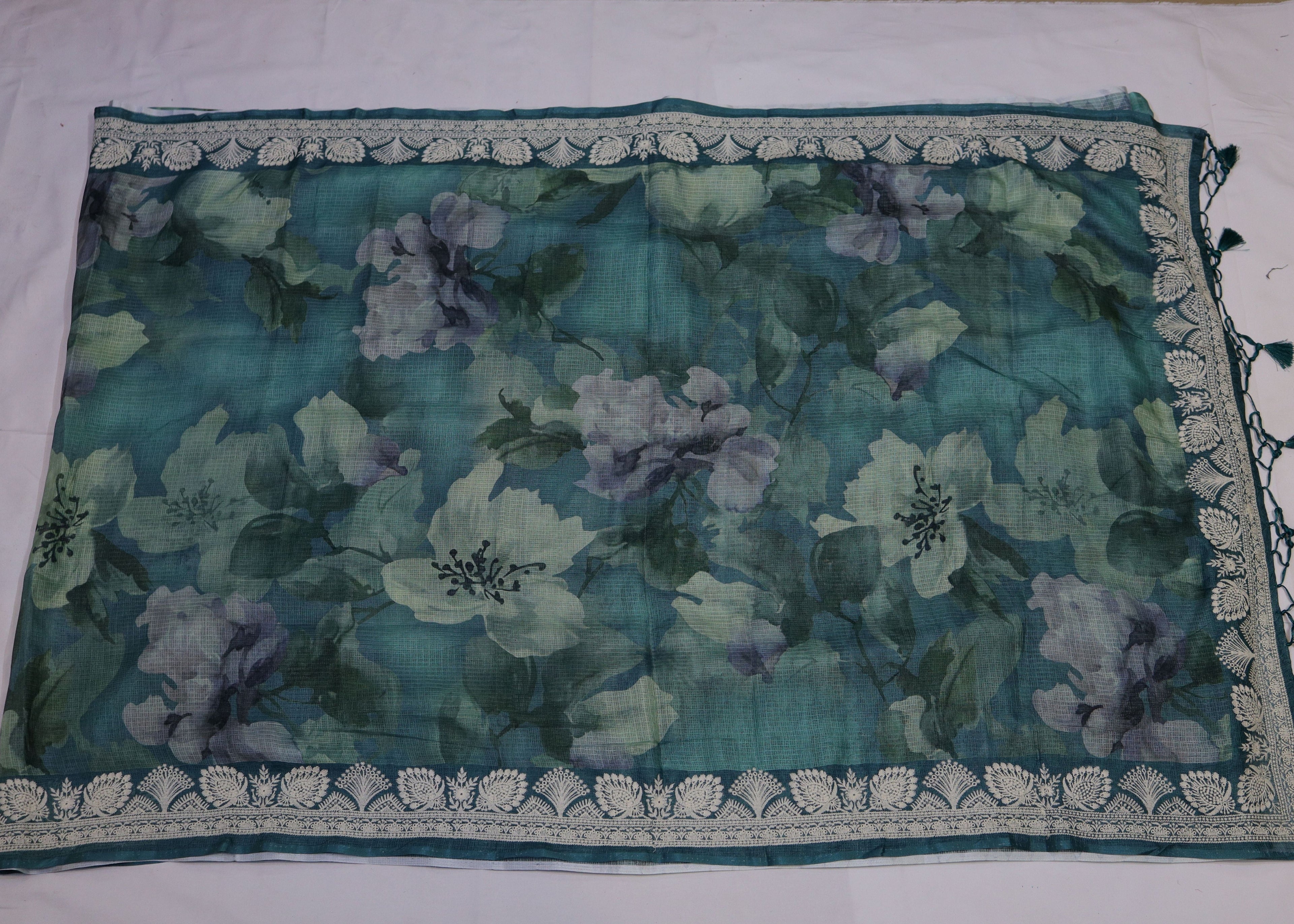 Floral Digital Print Kota Saree