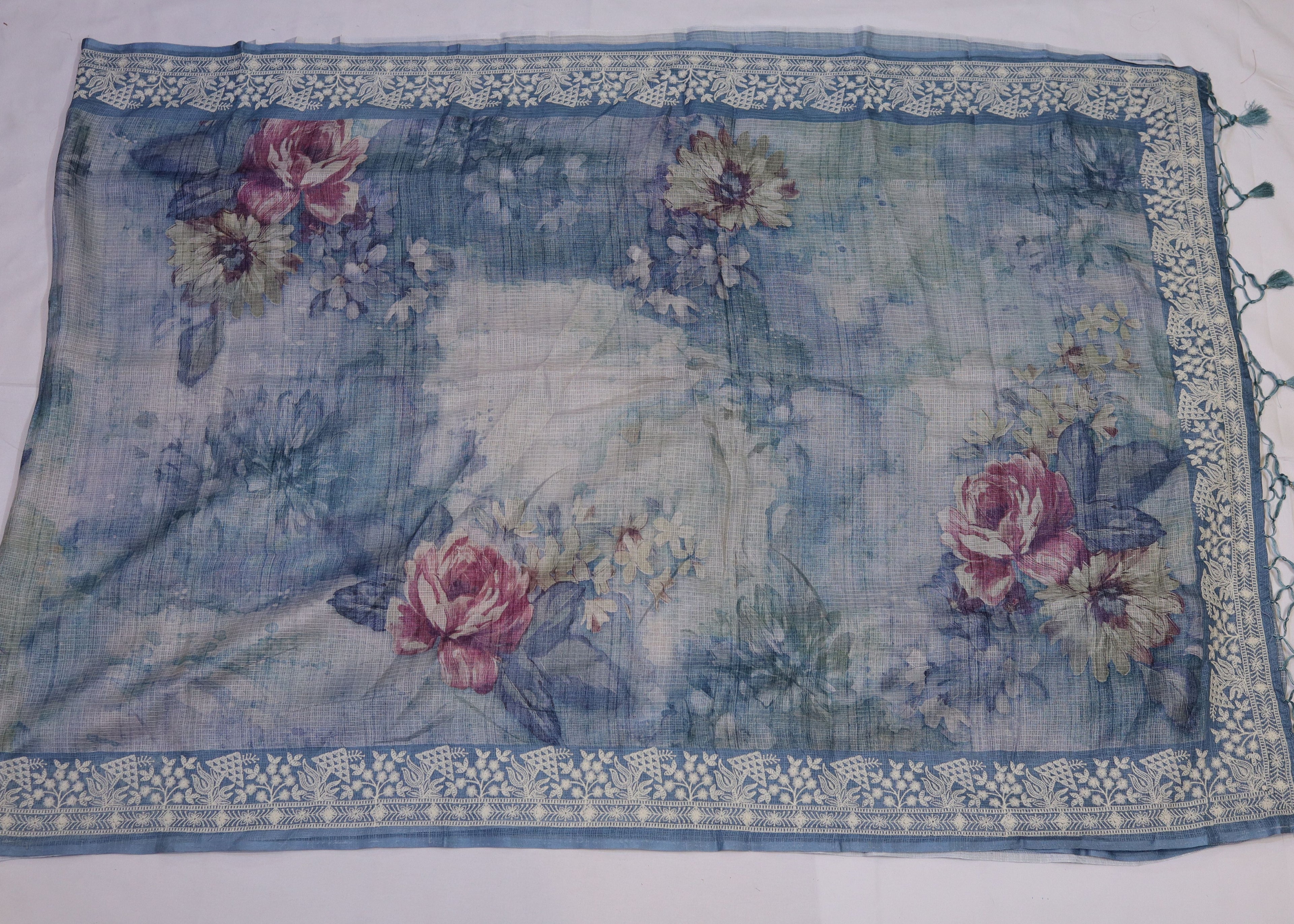 Floral Digital Print Kota Saree
