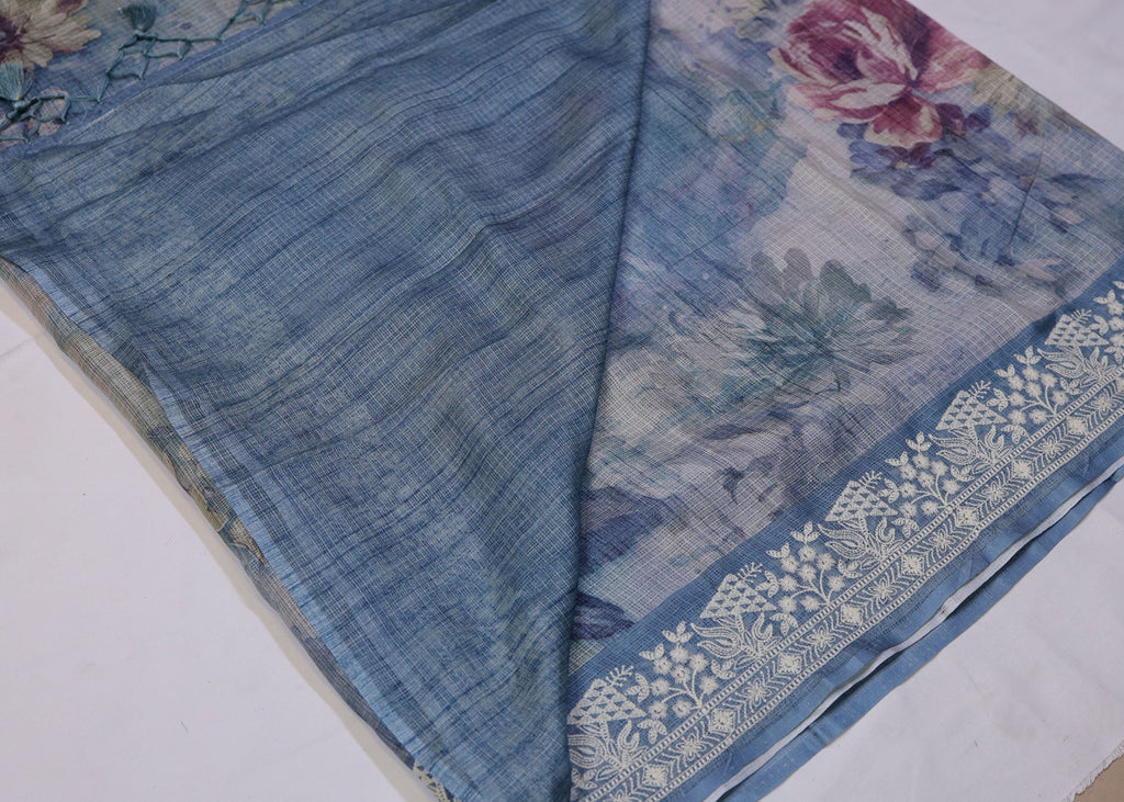 Floral Digital Print Kota Saree