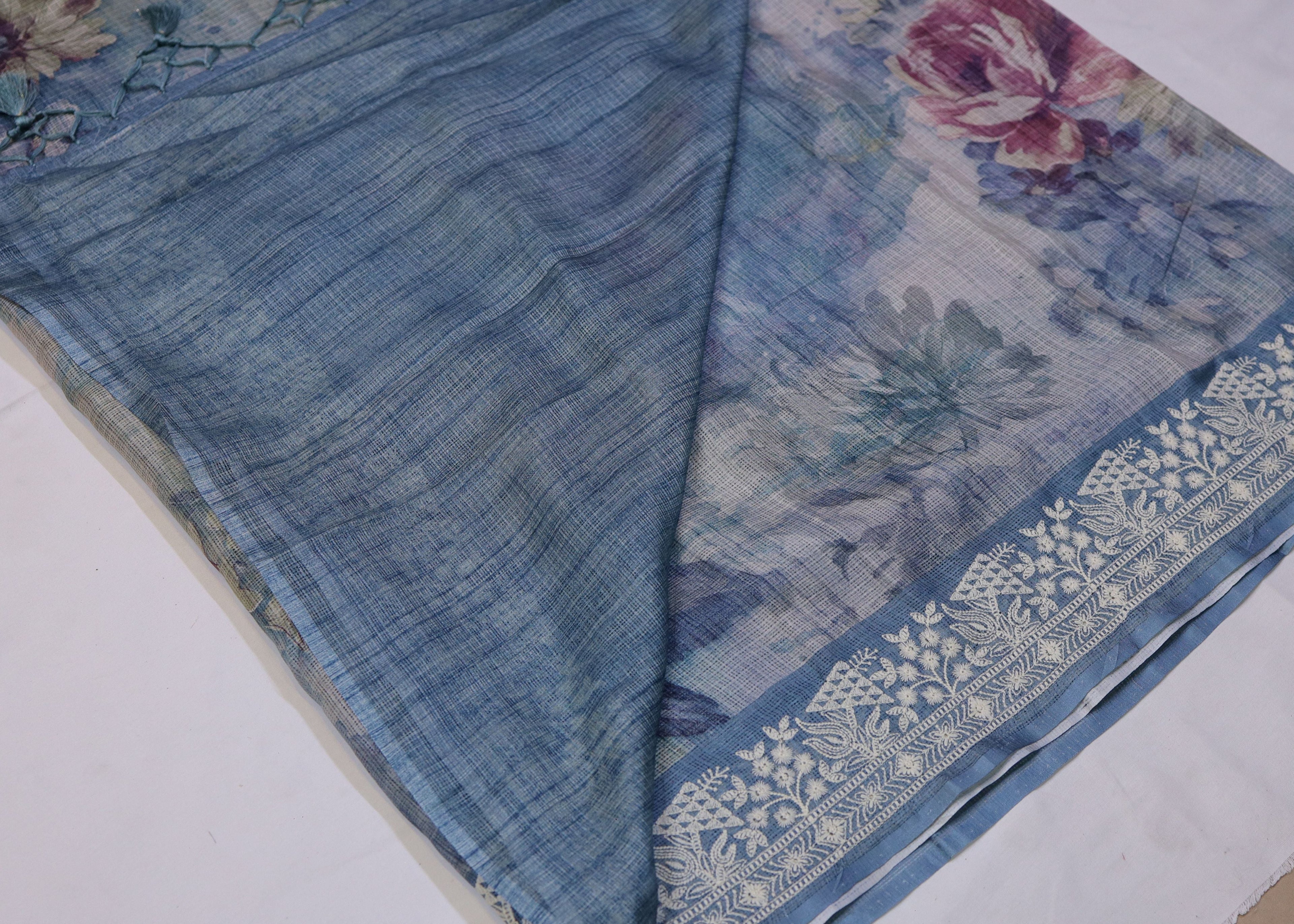 Floral Digital Print Kota Saree