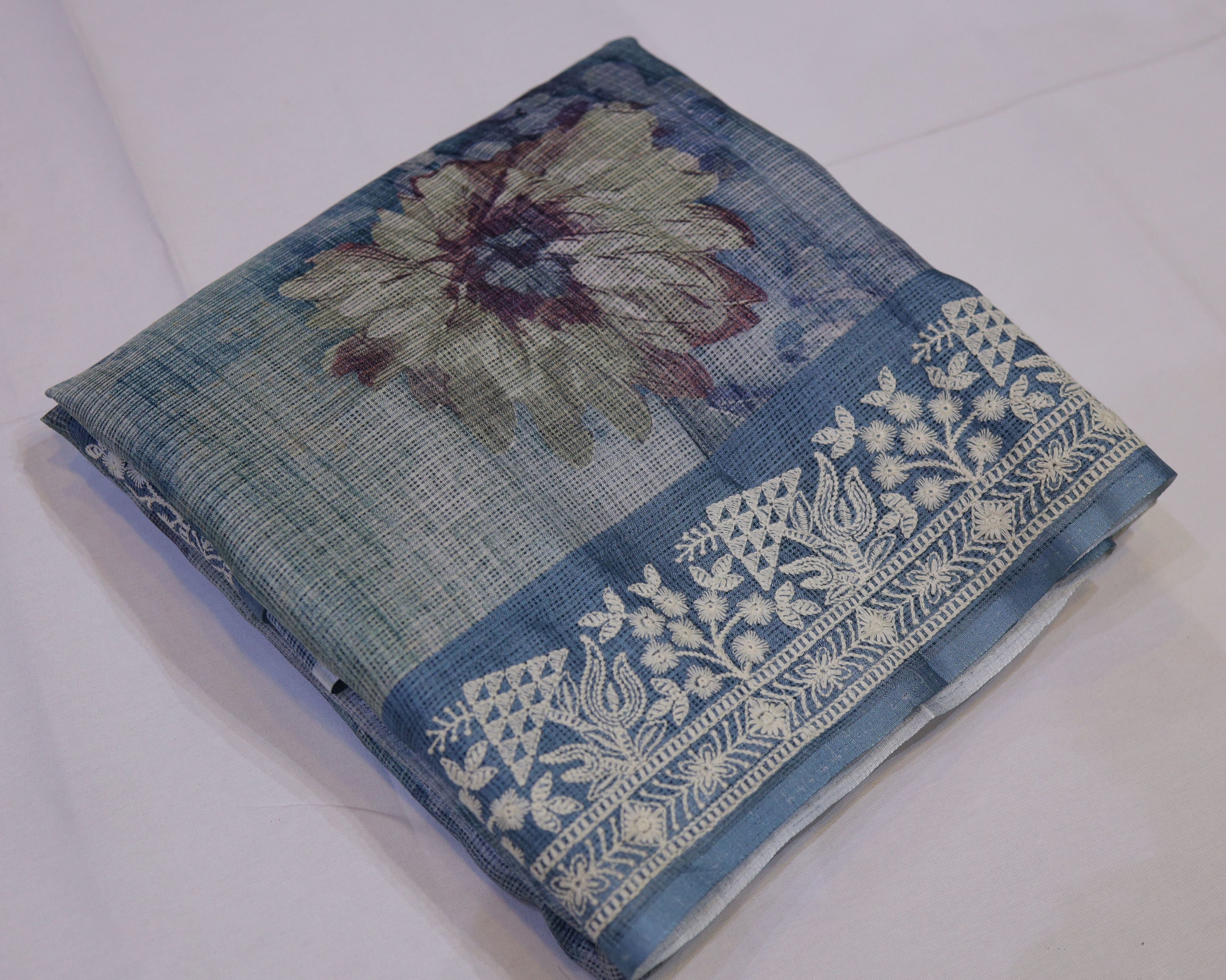 Floral Digital Print Kota Saree