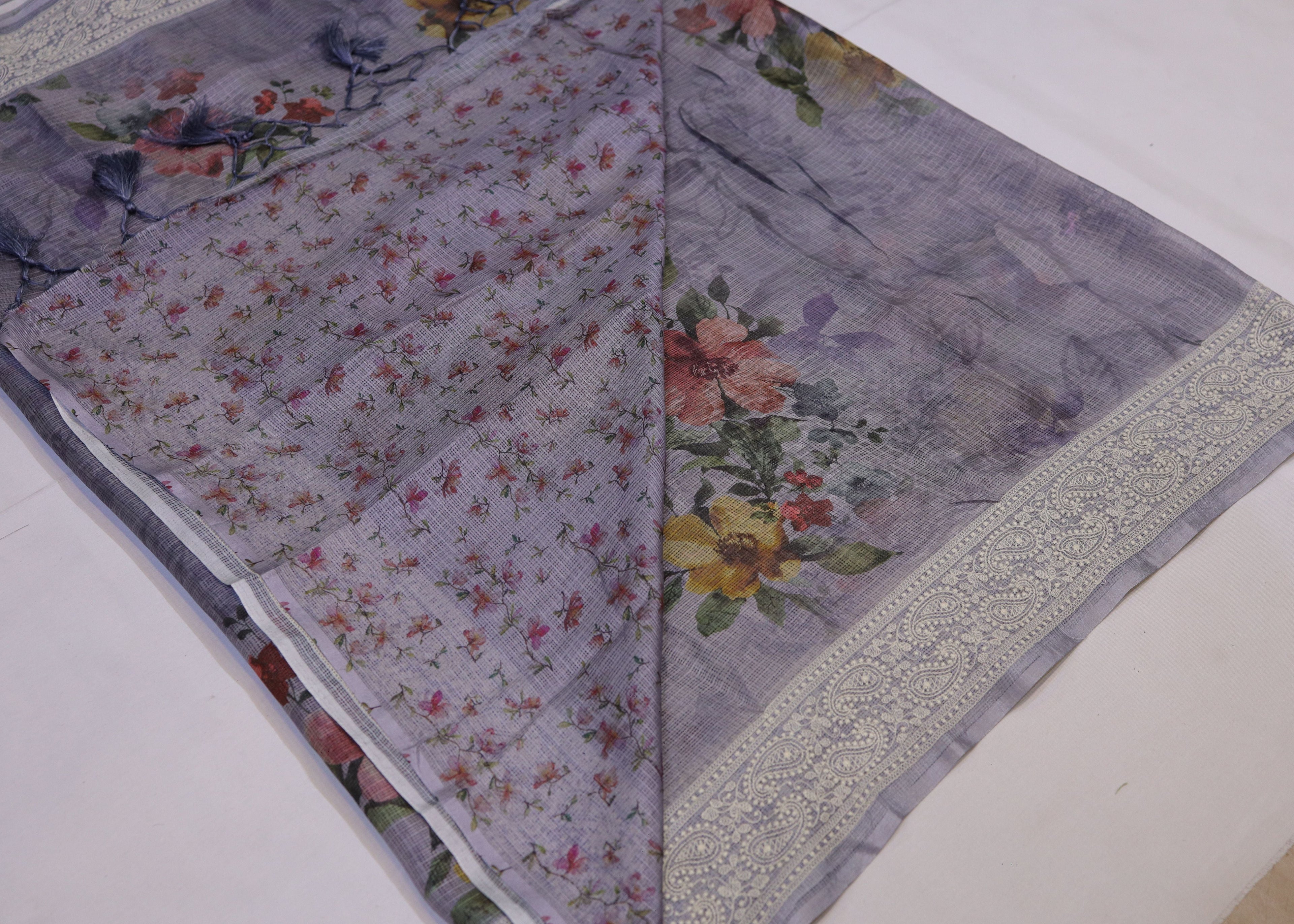 Floral Digital Print Kota Saree
