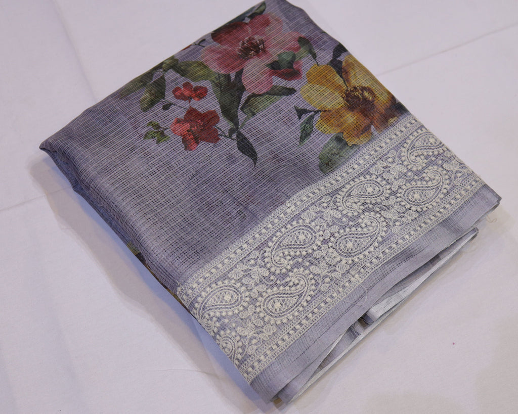 Floral Digital Print Kota Saree