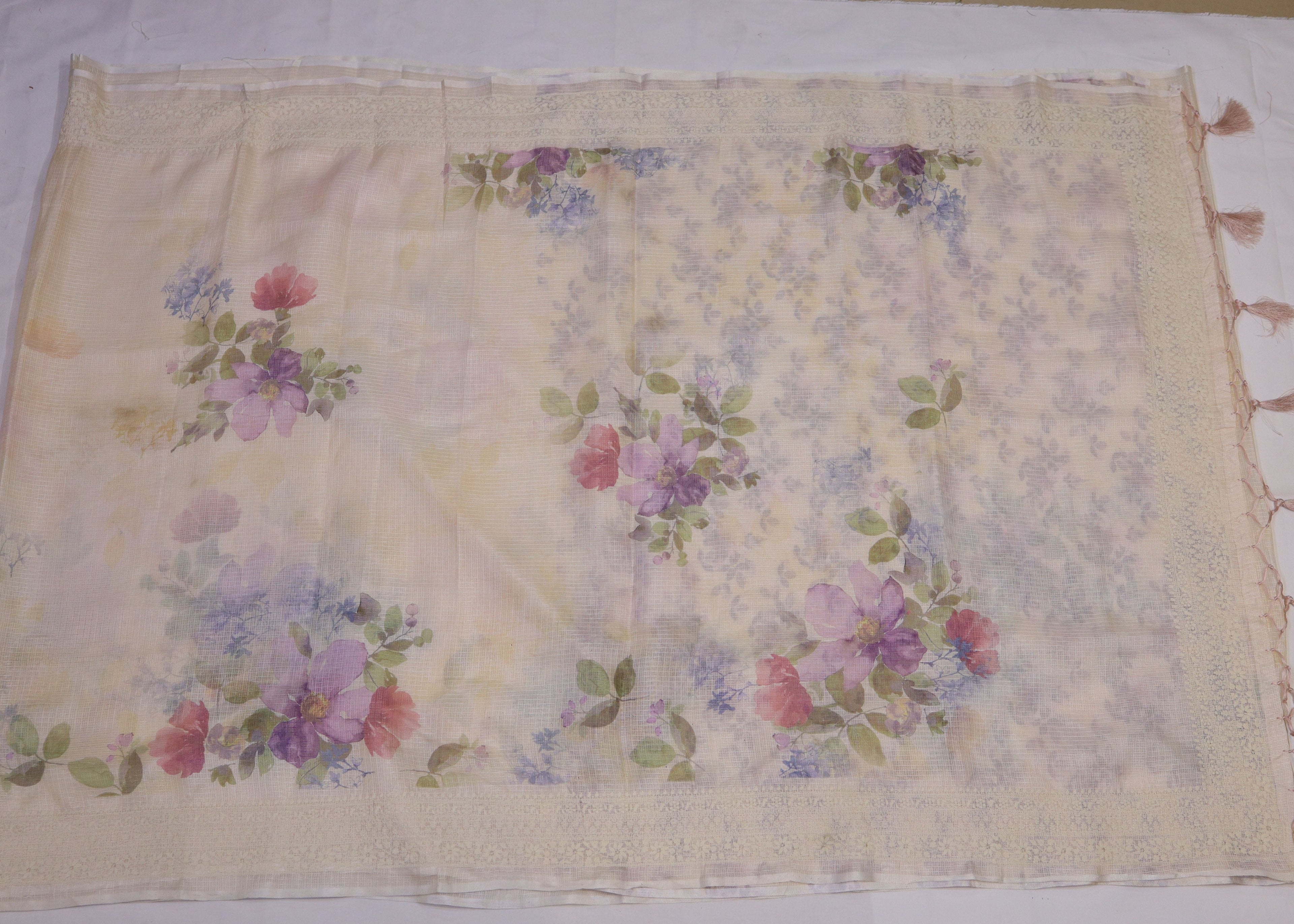 Floral Digital Print Kota Saree