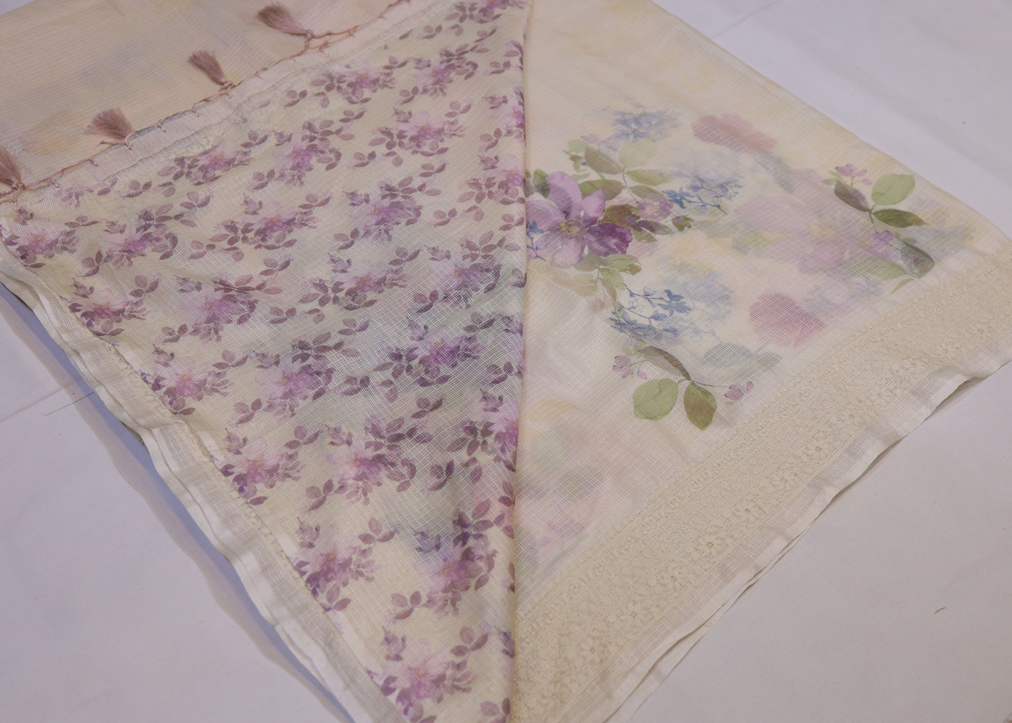 Floral Digital Print Kota Saree
