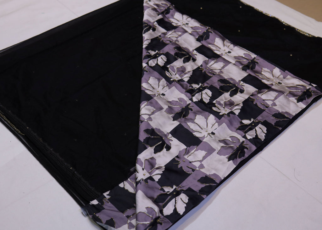 Organza Saree with Digital Print Blouse Piece