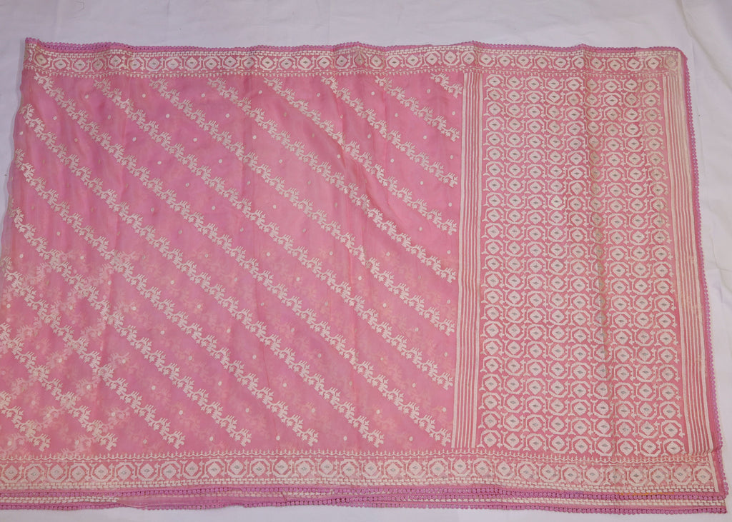 Organza Saree with Thread Embroidery