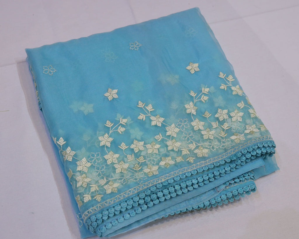 Organza Embroidery Saree