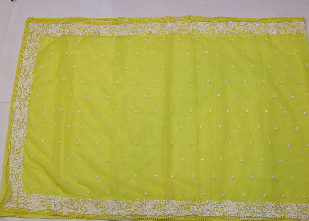 Organza Embroidery Saree