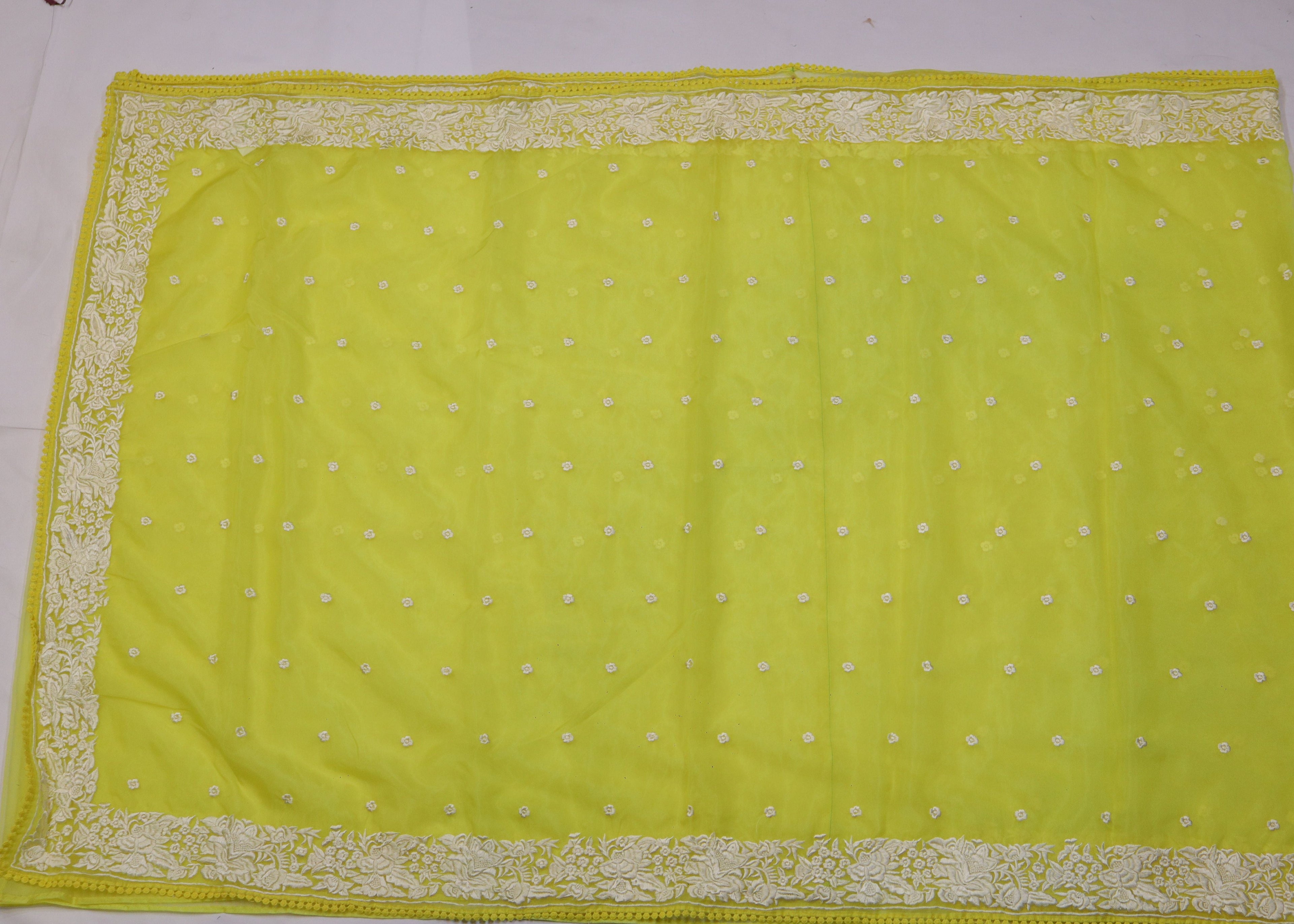 Organza Embroidery Saree