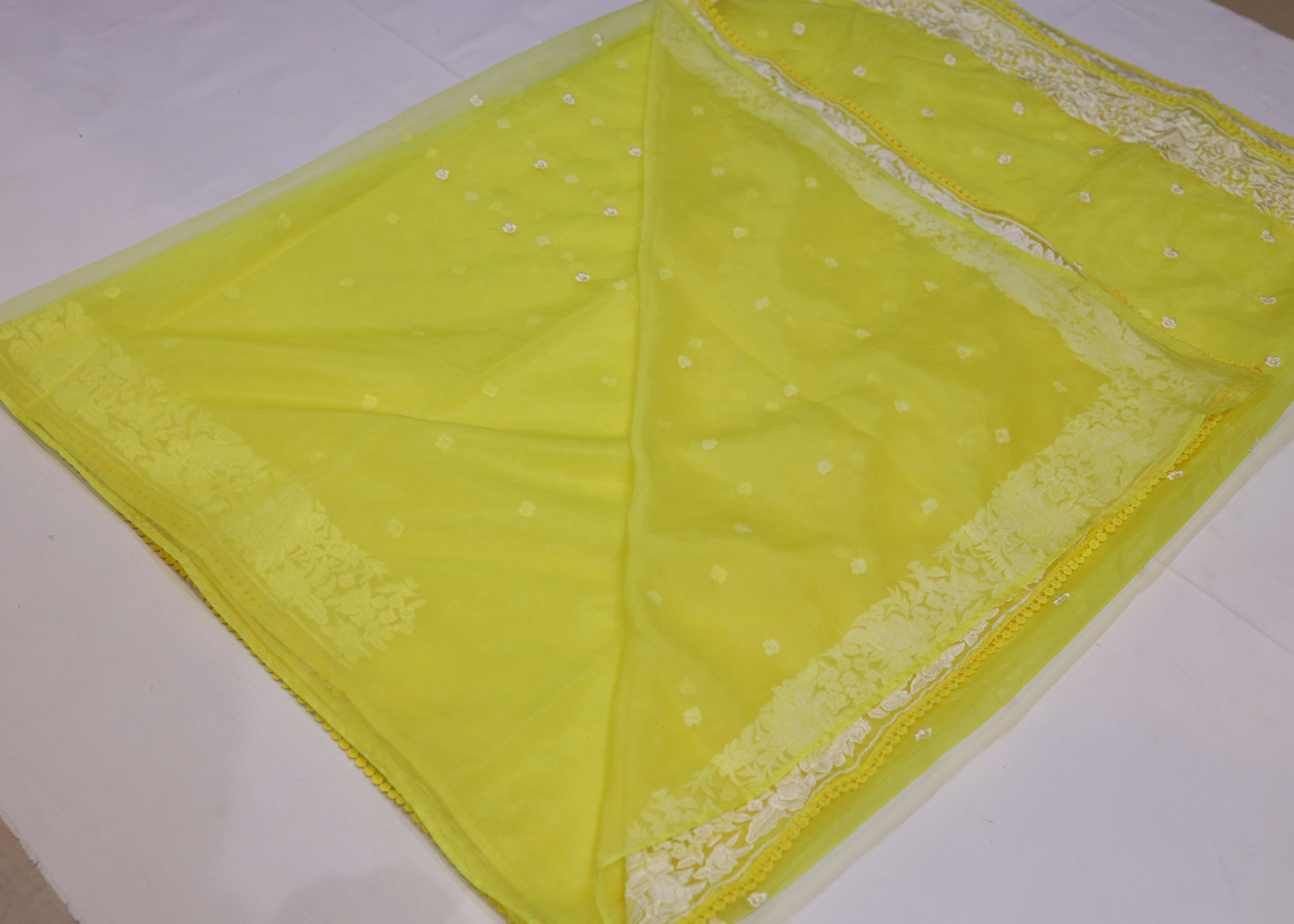 Organza Embroidery Saree
