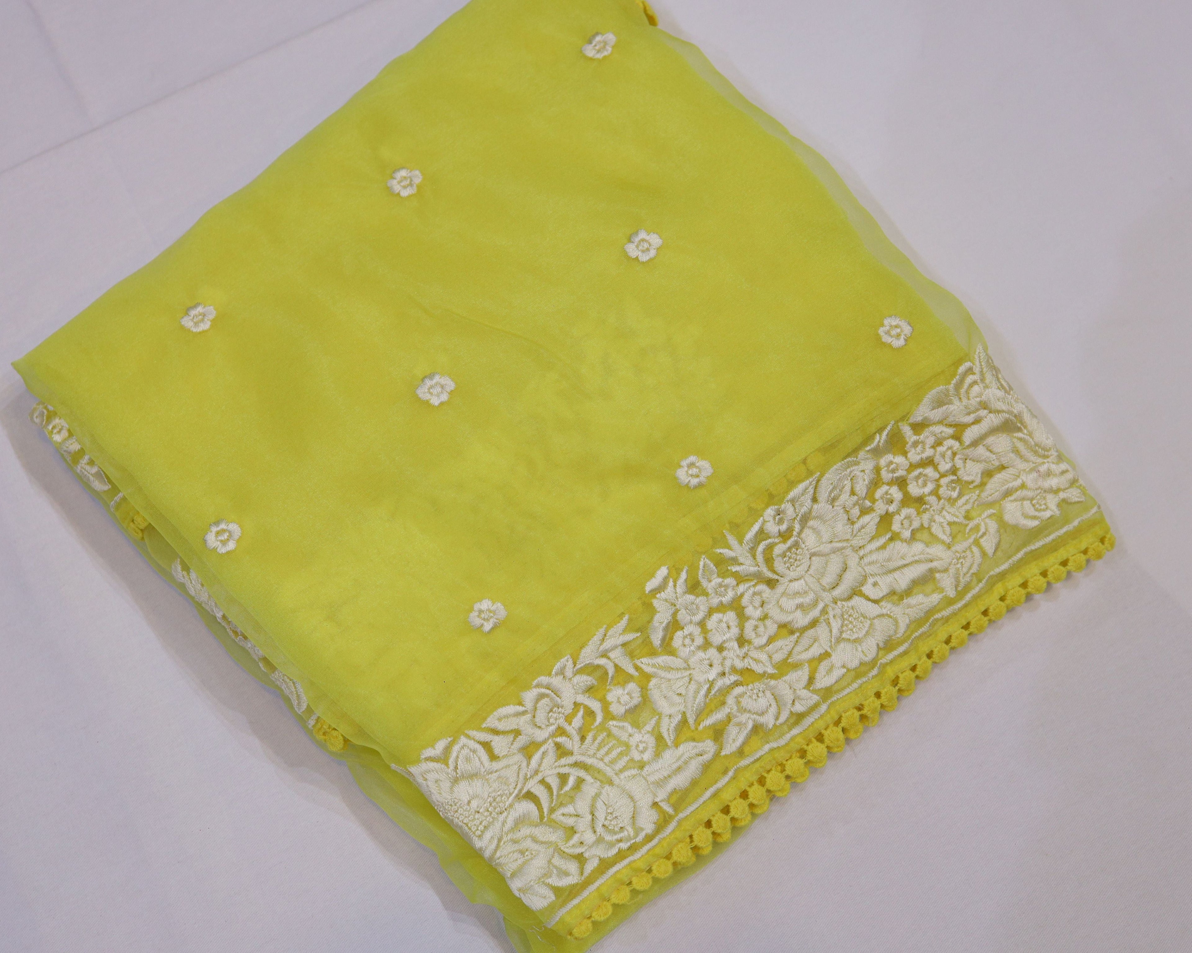 Organza Embroidery Saree