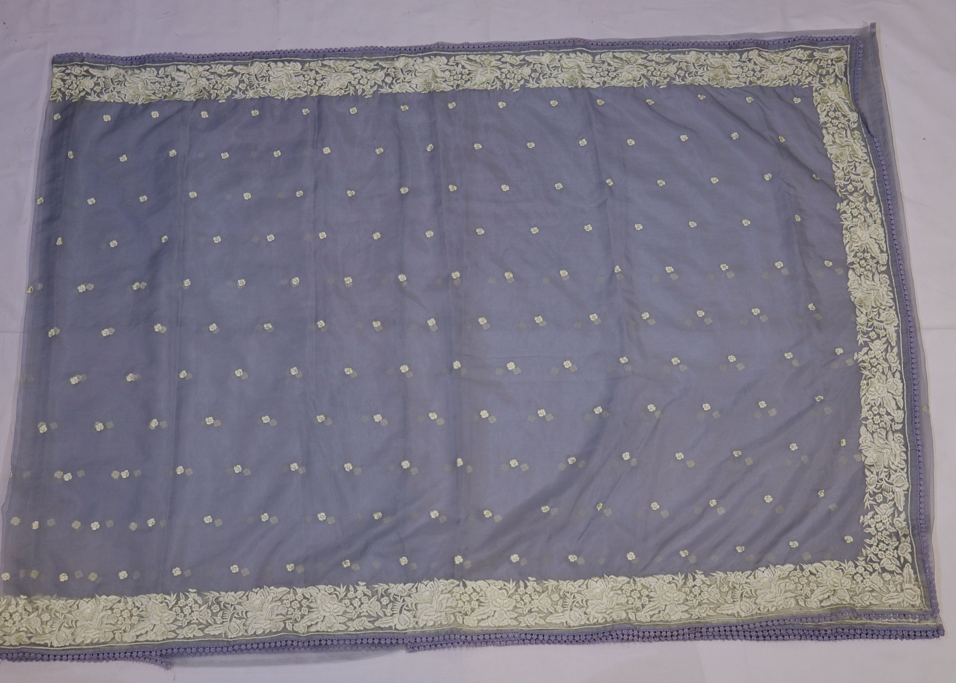 Organza Embroidery Saree