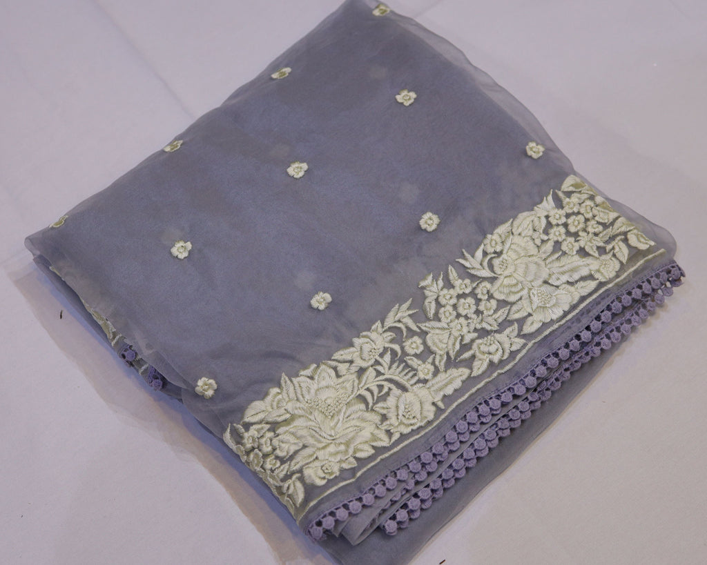 Organza Embroidery Saree