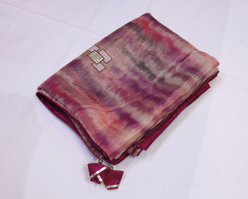 Semi Tissue Saree