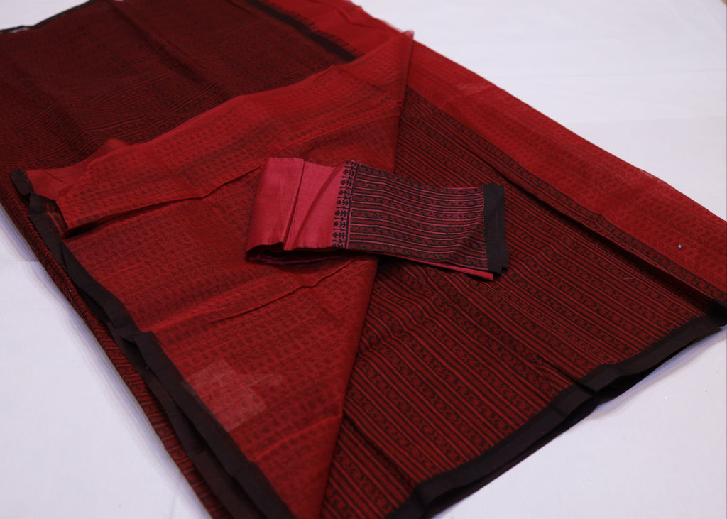 Kota Block Print Saree