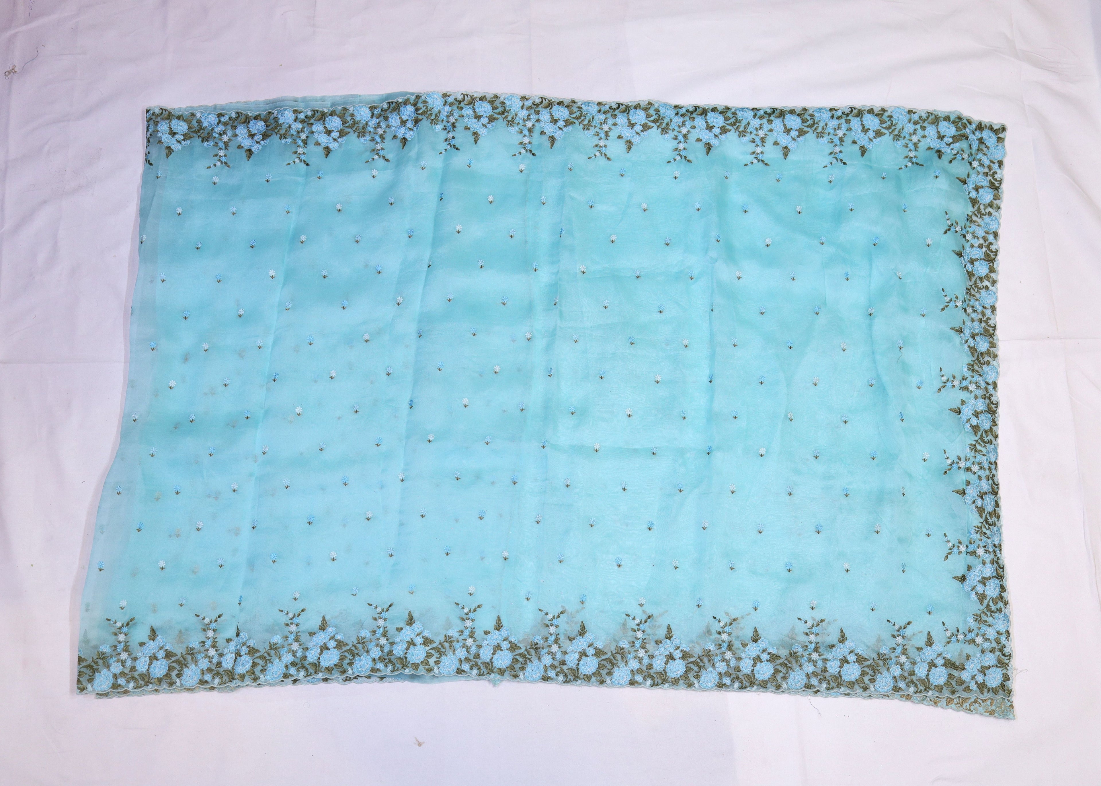 Organza Embroidery Saree