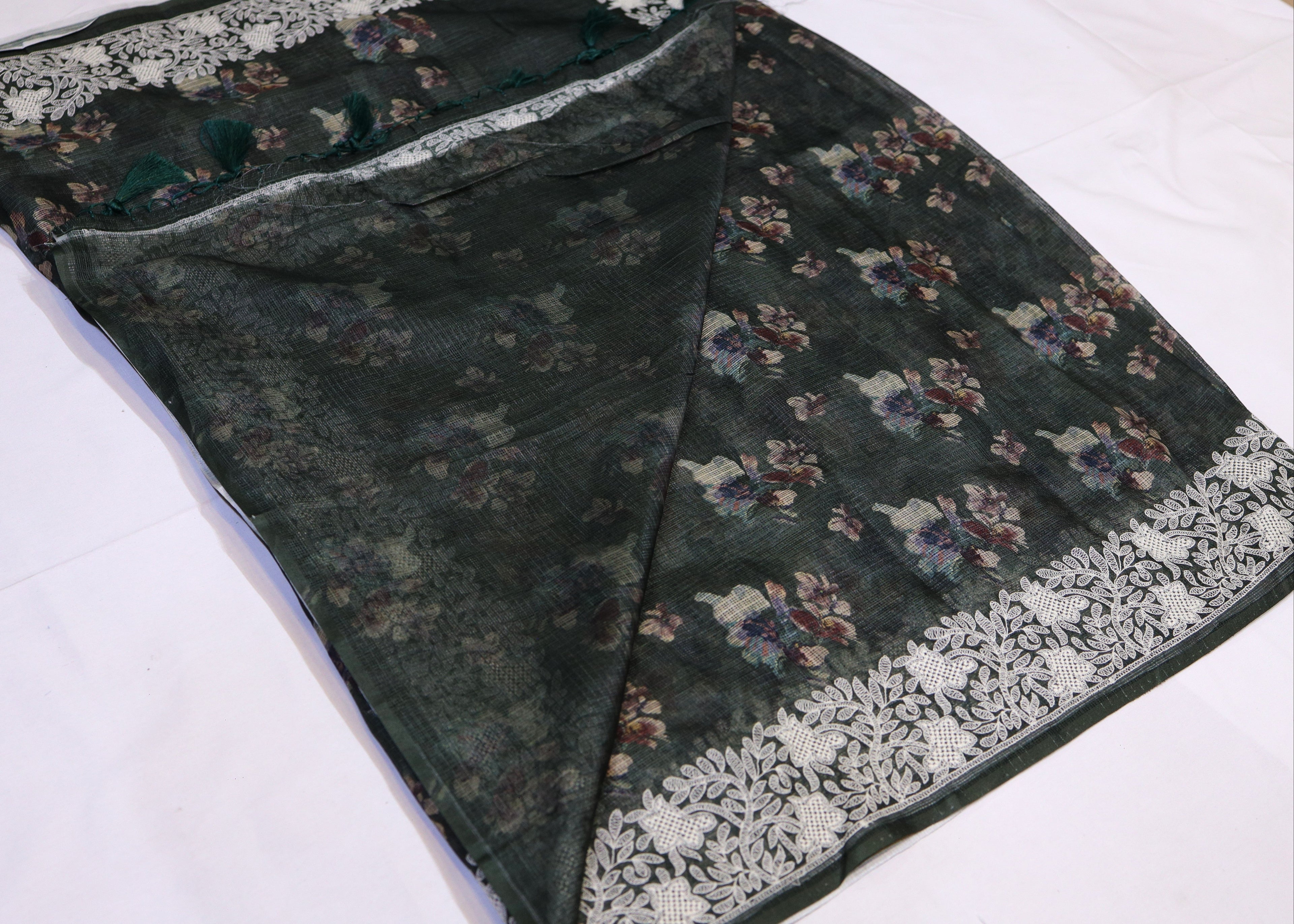 Floral Digital Print Kota Saree