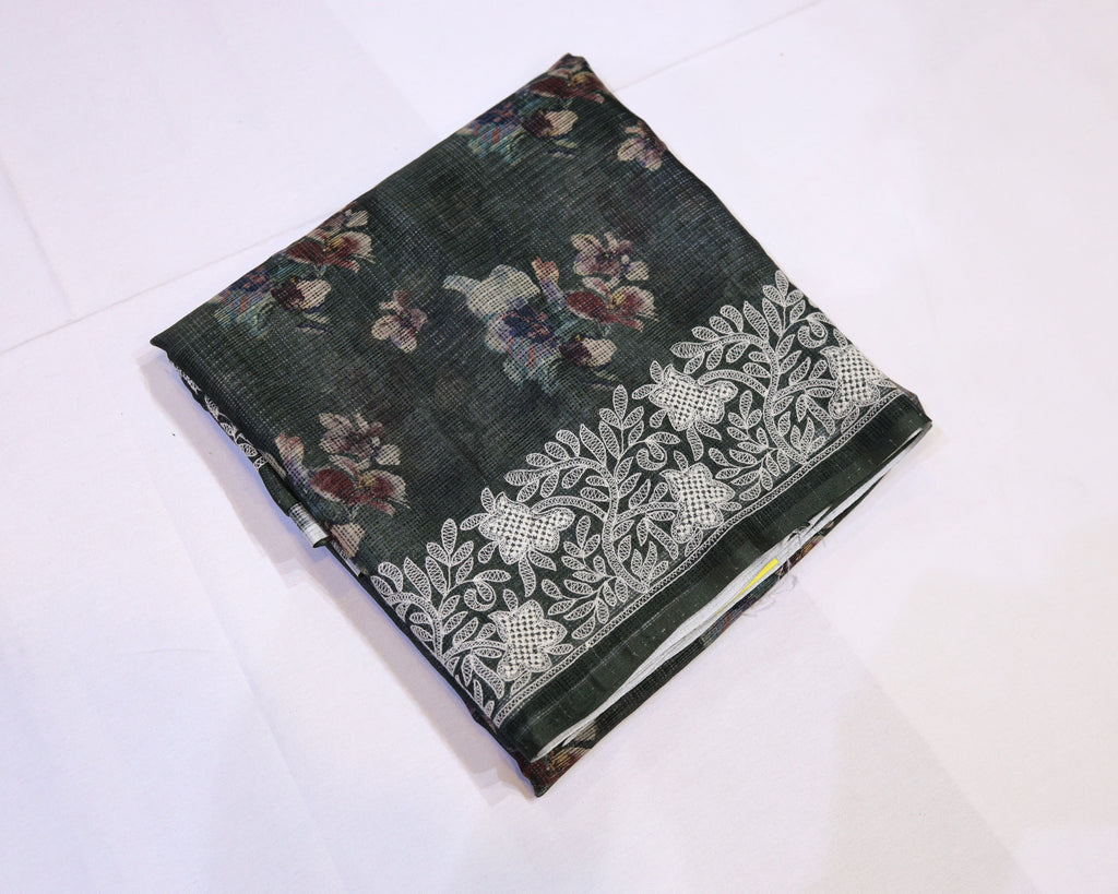 Floral Digital Print Kota Saree