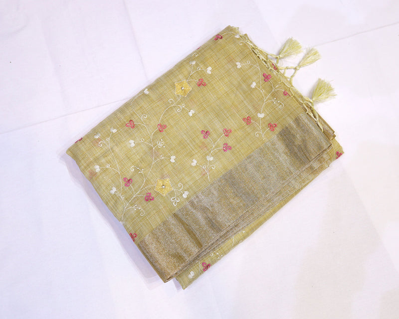 Kota Embroidery Saree