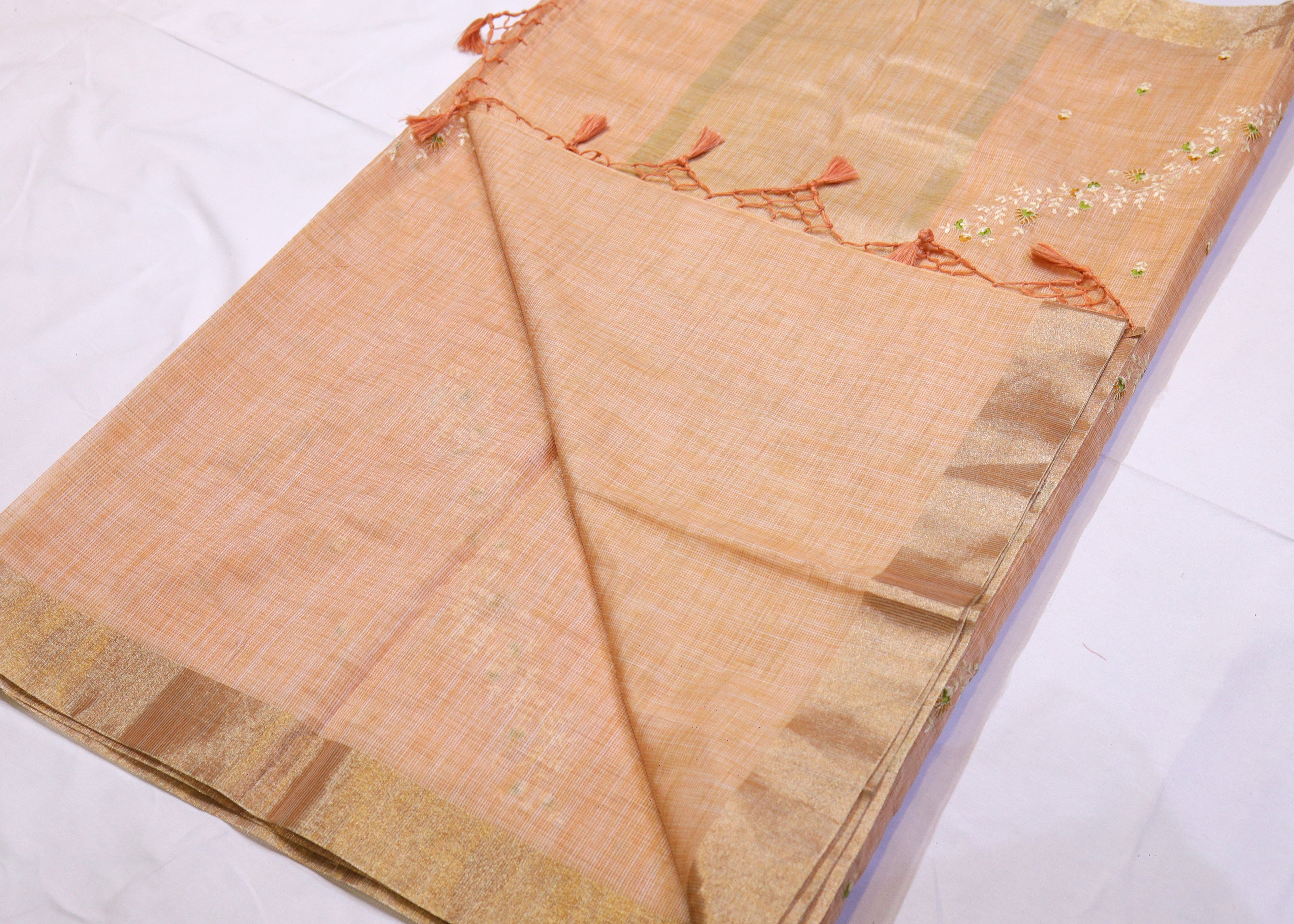 Kota Embroidery Saree