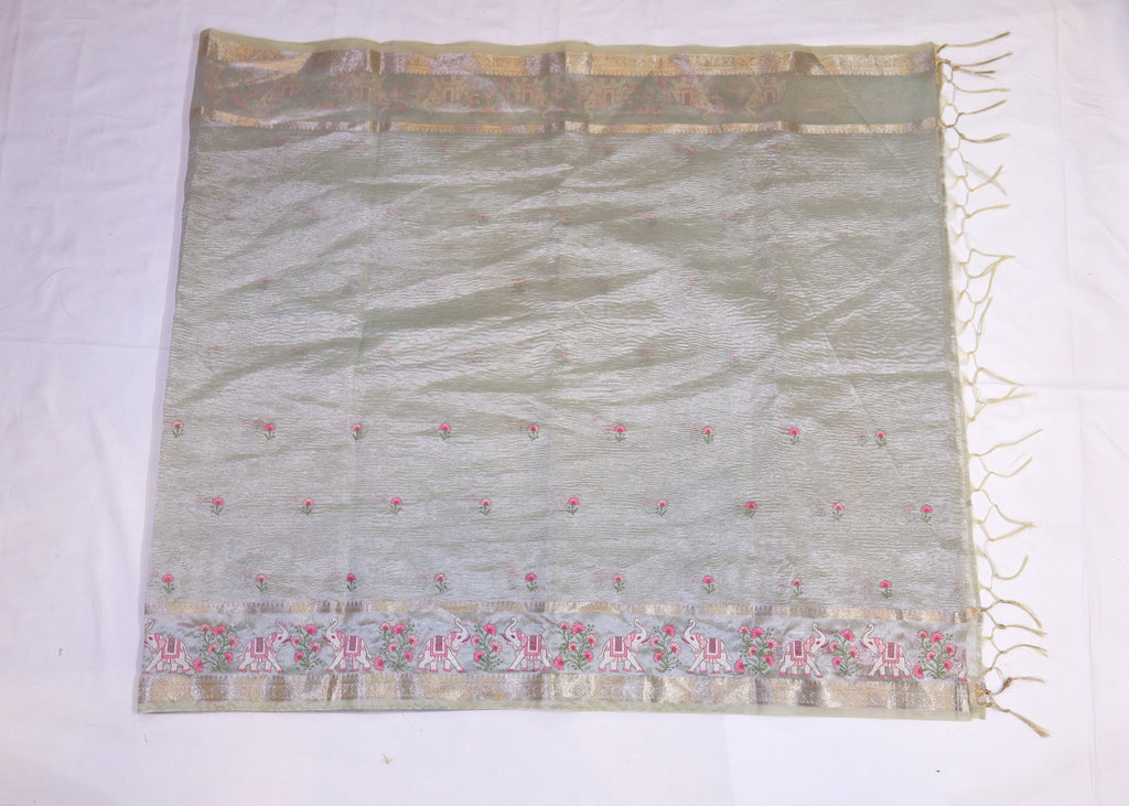 Crushed Tissue Saree
