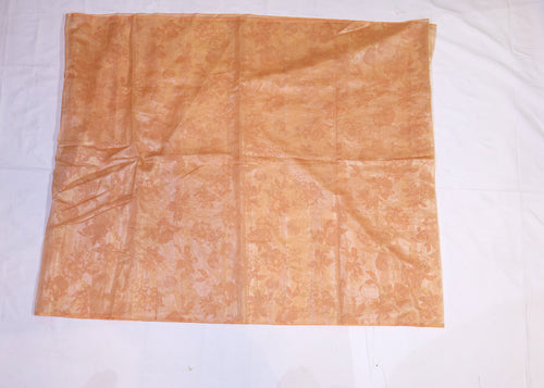 Crushed Organza Saree with Tone-on-Tone Floral Weave