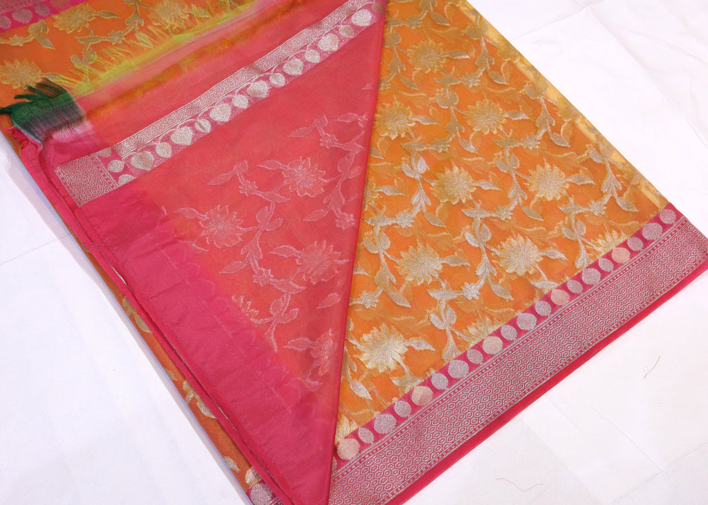 Organza Saree with Banarasi weave