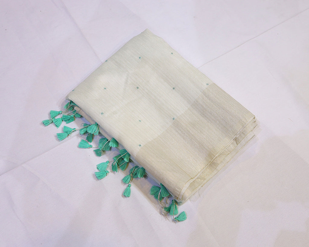 Semi Silk Saree with Embroidery