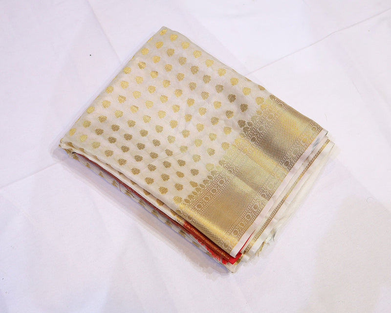 Semi Banarasi Saree — Dyeable & Customisable