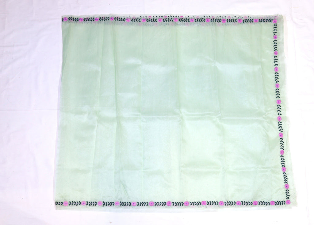 Organza Saree with Hand Embroidery