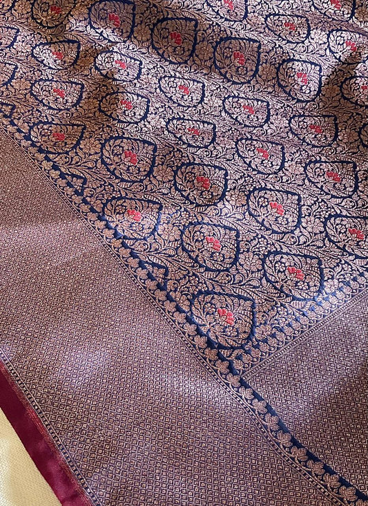 Banarasi Semi Silk Saree | Studio Ribbons