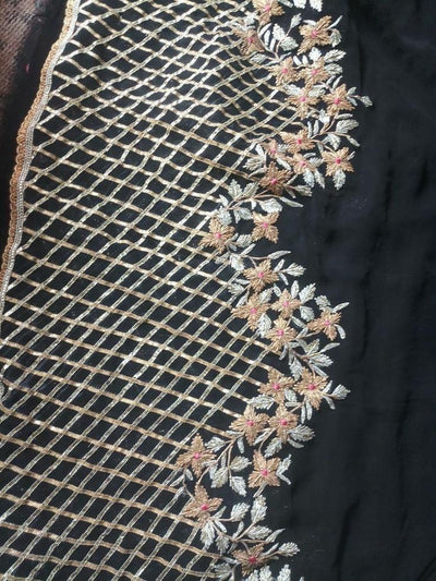 CutworkFabric is cut out and embroidered around the edges — intricate and airy look.