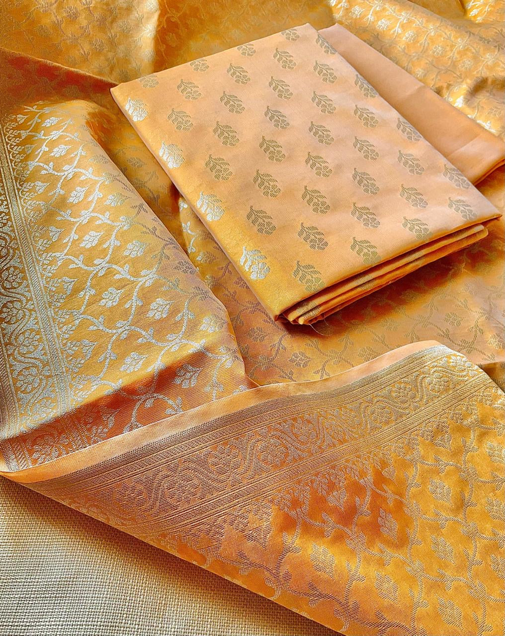 Banarasi Salwar Suit Material – Unstitched Festive Wear | Studio Ribbons