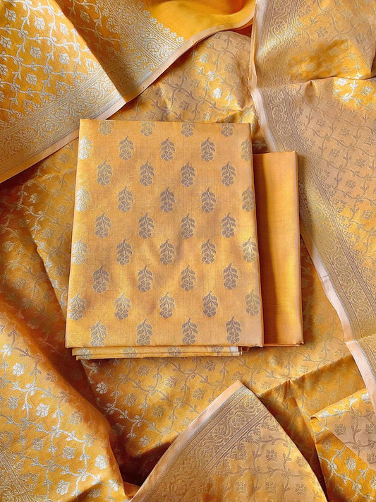 Banarasi Salwar Suit Material – Unstitched Festive Wear | Studio Ribbons