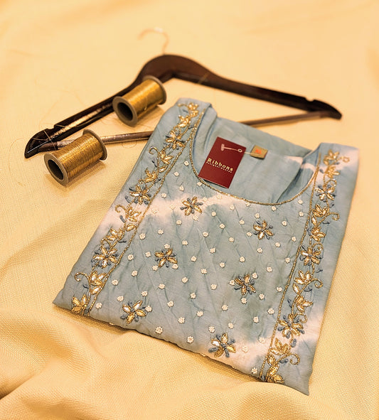 Semi Silk Ready-to-Wear Kurta – Elegant & Comfortable Ethnic Wear | Studio Ribbons