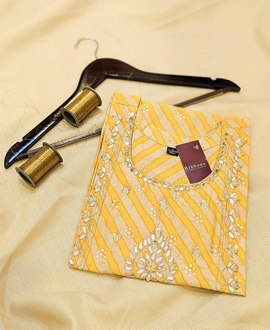 Semi Silk Ready-to-Wear Kurta – Elegant & Comfortable Ethnic Wear | Studio Ribbons