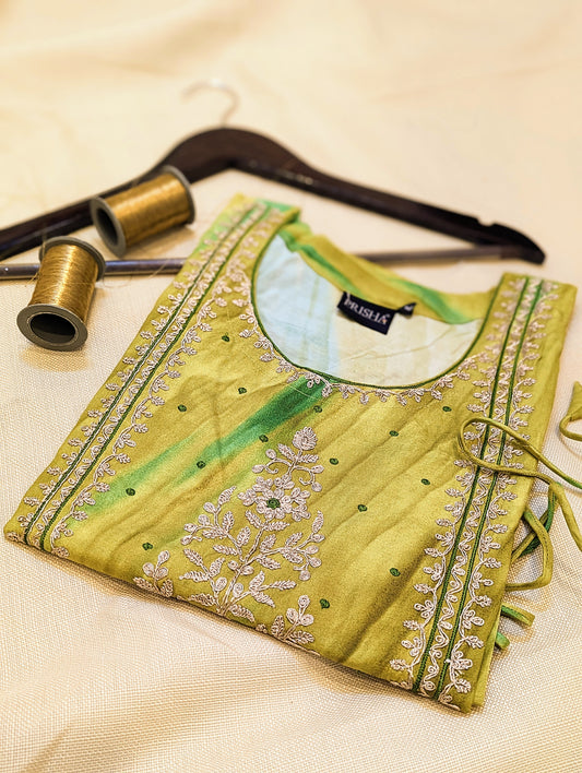 Semi Silk Ready-to-Wear Kurta – Elegant & Comfortable Ethnic Wear | Studio Ribbons