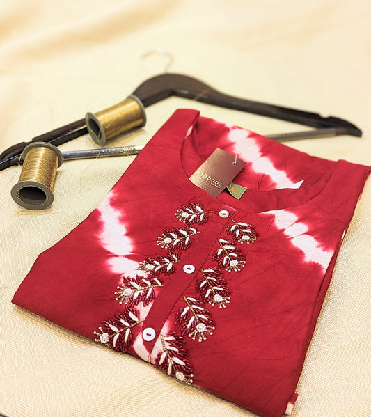 Semi Silk Ready-to-Wear Kurta – Elegant & Comfortable Ethnic Wear | Studio Ribbons